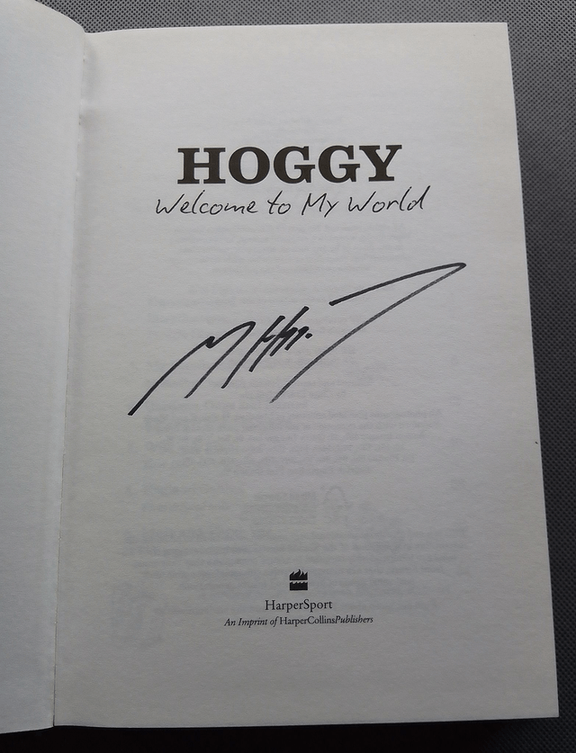 HOGGY Welcome To My World  SIGNED illustrated HARDBACK  ISBN:  9780007281299