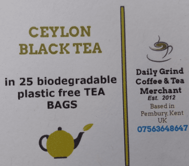 Ceylon Orange Pekoe Plastic Free Biodegradable Tea Bags